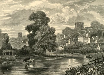 Guildford. Fra elven, 1898.