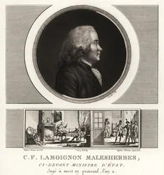 Guillaume-Chretien de Lamoignon de Malesherbes , fransk statsmann, statsminister