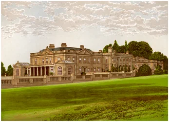Gunton Park, Norfolk, hjemmet til Lord Suffield, c1880