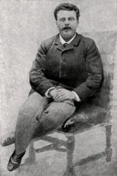 Guy de Maupassant , fransk forfatter, 1890