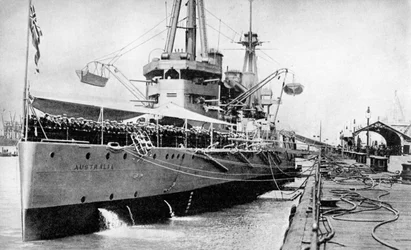 HMAS Australia, Indefatigable class battlecruiser, juni 1913 1936