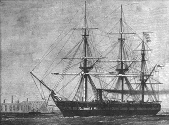 H.M.S. Challenger, bestilt for hennes ... cruise på dyphavsutforskning, 1872, 1901.