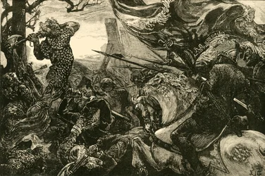 Harold i slaget ved Hastings, 1066, 1890.