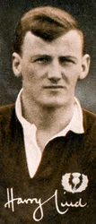 Harry Lind 1906-1986, skotsk landslagsspiller i rugby union, 1935