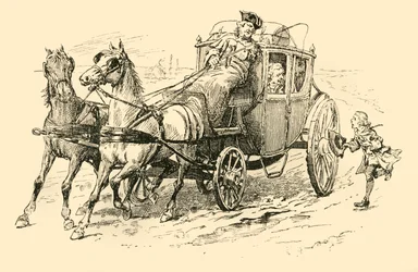 Han ropte til kusken for å stoppe, 1907.