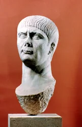 Overhode for Trajan, romersk keiser, 98-117 e.Kr