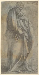 Heavily draped male Figure, 16th century.    1202415   no       norwegian Successfully Translated  Original: The Hundred Flowers. Translat: The Hundred Flowers. 1138341 no norwegian Successfully Translated Original: Diane (Artemis) - chromolithography from
