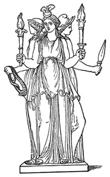 Hekate, gudinne for magi, spøkelser og heksekunst