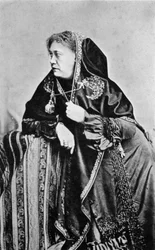 Helena Petrovna Blavatsky , russiskfødt amerikansk teosof, 1875