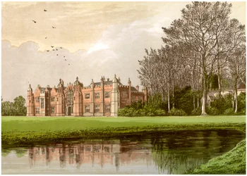 Hengrave Hall, Suffolk, hjemmet til Gage-familien, c1880