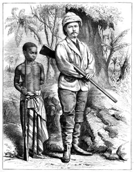 Henry Morton Stanley 1841-1904, walisisk journalist og oppdagelsesreisende, 1800-tallet