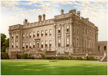 Heythrop, Oxfordshire, hjemmet til Brassey-familien, c1880