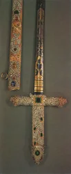 Hilt og slire av Jeweled State Sword, 1953