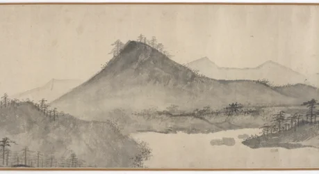 Hjemoverbåt på en klar elvedag, Ming-dynastiet, 1500-1600-tallet.