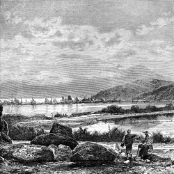Hong Kong, utsikt fra Kowlun, c1890