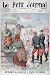 Varmluftsballonger krysser Sahara-ørkenen, 1903