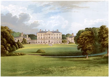 Howick Hall, Northumberland, hjemmet til Earl Grey, c1880
