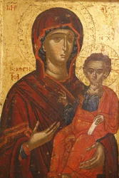 Ikon : Sta Mary Hodigitria (1500-tallet), Berat, Albanie