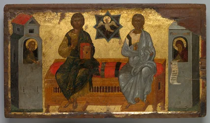Ikon for Det nye testamentets treenighet, ca. 1450.