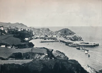 Ilfracombe - Typisk utsikt, viser den robuste kysten, 1895