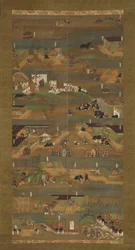 Illustrert biografi om prins Shotoku Shotoku Taishi e-den, 1300-tallet.