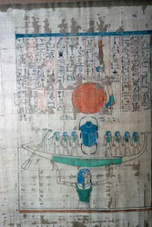 Bilde av den egyptiske kreative myten fra Papyrus of Anhai