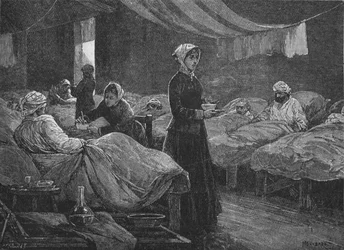 På sykehuset i Scutari, c1880, 1902
