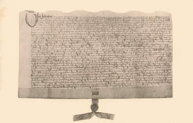 Inntekt for salg av land, signert av Guy Fawkes, tidlig på 1600-tallet, 1901