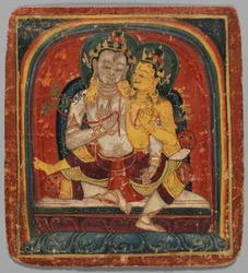 Innvielseskort Tsakalis: Maitreya, tidlig på 1400-tallet.