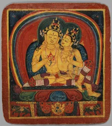 Innvielseskort Tsakalis: Ratnasambhava, tidlig på 1400-tallet.
