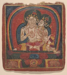 Innvielseskort Tsakalis: Vairochana, tidlig på 1400-tallet.