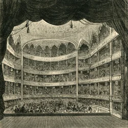 Interiør av Drury Lane Theatre, 1804, 1881.