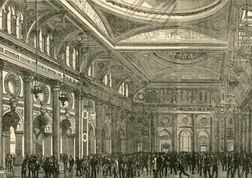 Interiør av Royal Exchange, 1898.