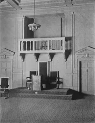 Italiensk renessansedetalj i losjerommet i frimurertempelet, Birmingham, Alabama, 1924