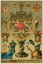 Italiensk renessanseverk i edle metaller og emalje, 1898.
