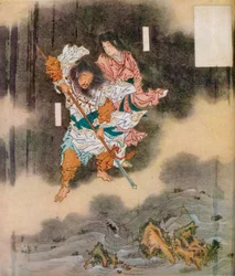 Izanagi og Izanami føder Japan, ca. 1870, 1925
