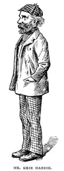 James Keir Hardie , skotskfødt britisk fagforeningsmann og Labour-politiker, 1903