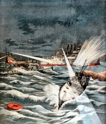 Japanske torpedobåter gjør overraskelsesangrep, russisk-japanske krig, 1904