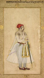 Jaswant Singh av Jodhpur styrte 1635-1678, ca. 1660-1665.