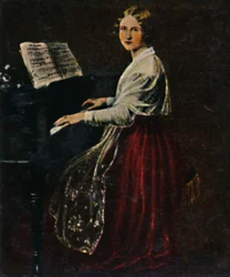 Jenny Lind 1820-1887. - Maleri av Asher, 1934.