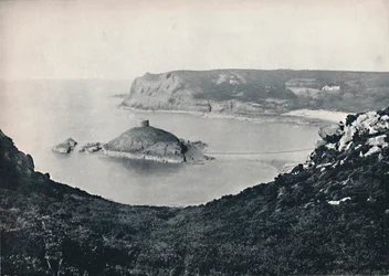 Jersey - Portelet Bay og Janvrin Island, 1895