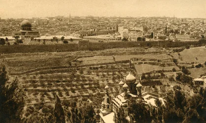 Jerusalem fra Oljeberget, c1918-c1939.