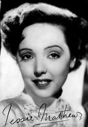 Jessie Matthews 1907-1981, engelsk skuespiller, danser og sanger, ca 1930-c1940-tallet