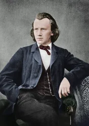 Johannes Brahms 1833-1897, tysk komponist og pianist, c1866