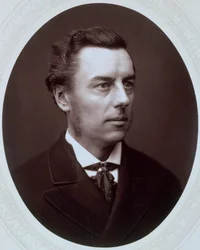 Joseph Chamberlain , britisk liberal politiker, c1885.