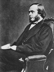 Joseph Lister, engelsk kirurg og pioner innen antiseptisk kirurgi, c1867