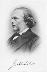 Joseph Lister, engelsk kirurg og pioner innen antiseptisk kirurgi, c1877