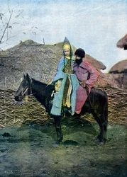 Kabardin-par på reise, c1890