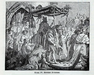 Karl IV går inn i Avignon, 1882