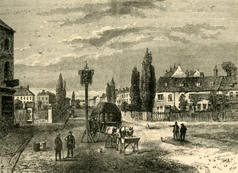 Kennington, fra The Green, 1780, c1878.